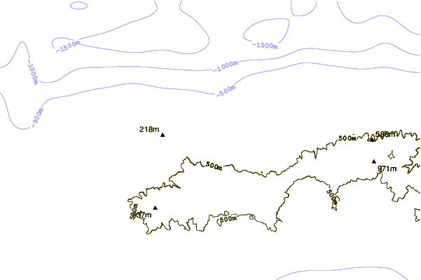 Shoreline around San Miguel - Santa Iria
