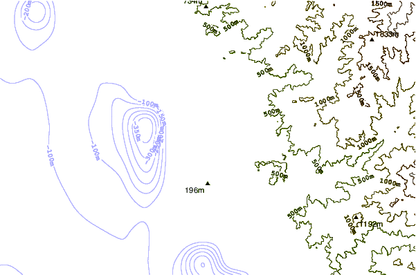 Shoreline around Santa Maria