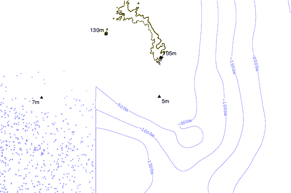 Shoreline around Santa Maria