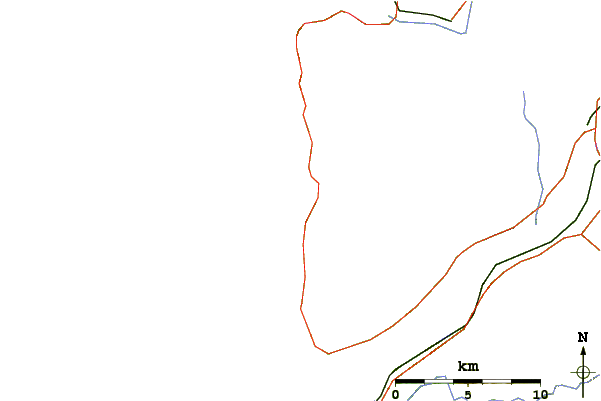 Roads and rivers around Santa Maria de Oia