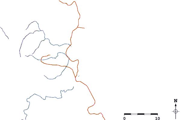 Roads and rivers around Santa Monica