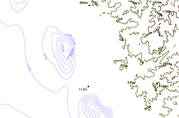 Shoreline around Santa Rosa