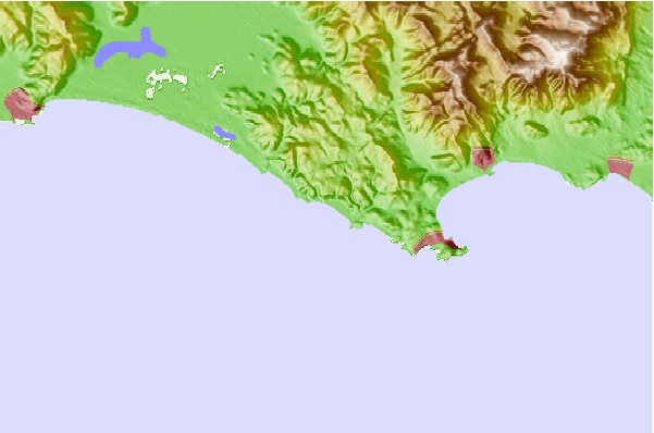 Surf breaks located close to Santa Agostino