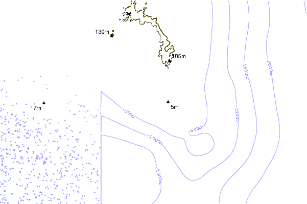 Shoreline around Santa Maria
