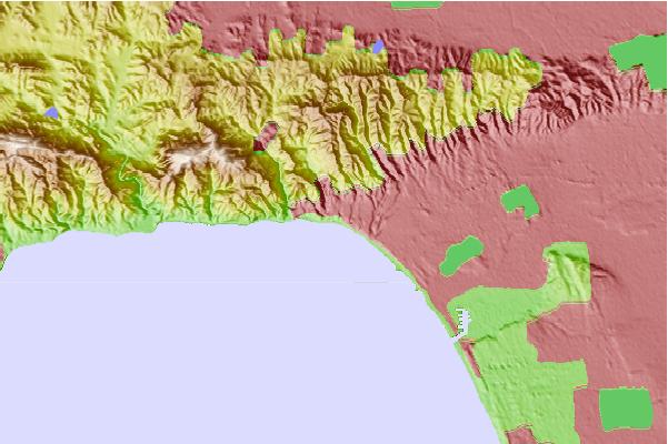 Surf breaks located close to Santa Monica Jetties