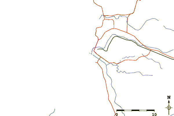 Roads and rivers around Santo Domingo