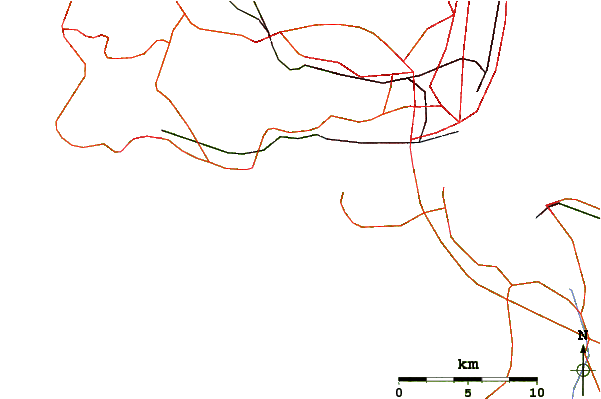 Roads and rivers around Sao Joao