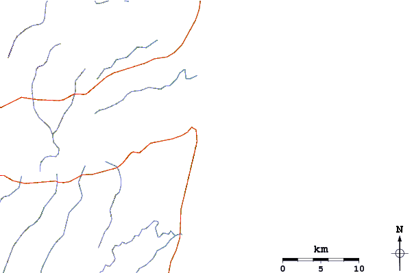 Roads and rivers around Sao Jose