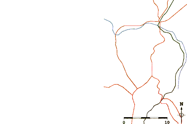 Roads and rivers around Sao Lourenço