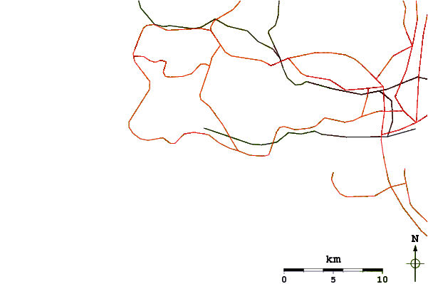 Roads and rivers around Sao Pedro