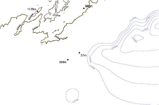 Shoreline around Sao Pedro