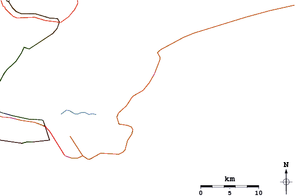 Roads and rivers around Sao Pedro