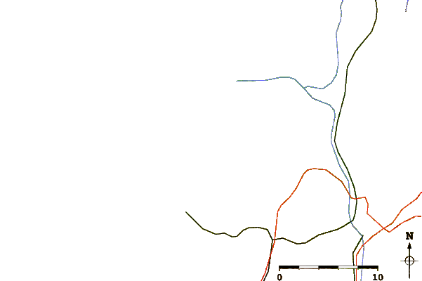 Roads and rivers around Sao Pedro de Moel