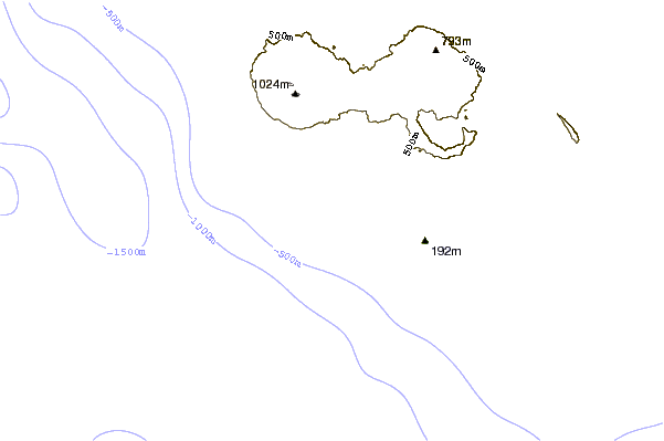 Shoreline around Sao Mateus da Calherta