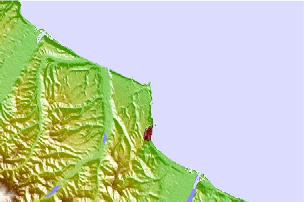 Surf spots located close to Saraceno