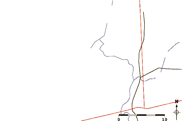 Roads and rivers around Sauble Beach