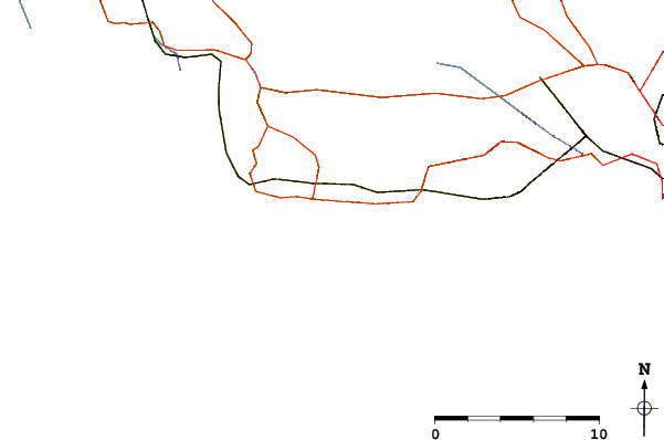 Roads and rivers around Sausset les Pins