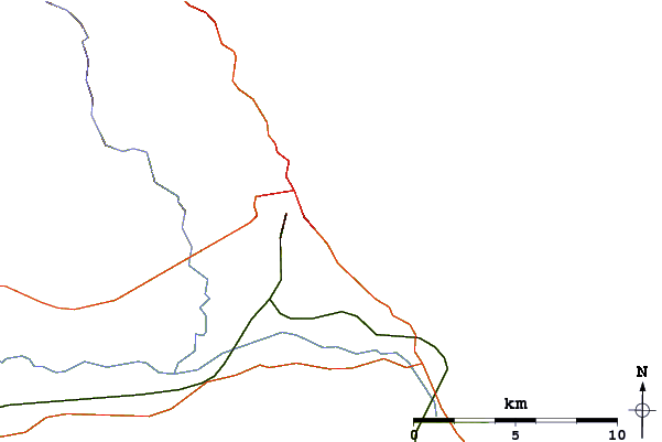 Roads and rivers around Scarborough South Bay