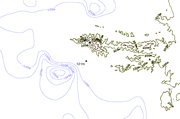 Shoreline around Scardog Reef