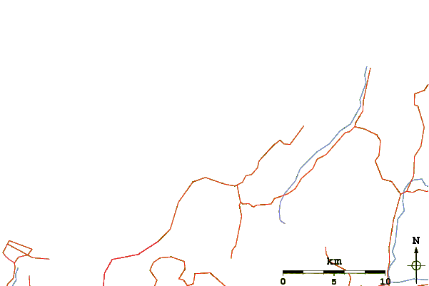 Roads and rivers around Schnappers Point