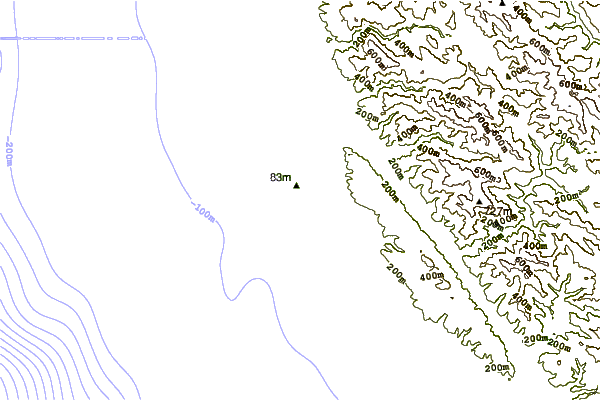 Shoreline around Schooner Gulch