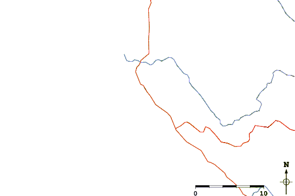 Roads and rivers around Schooner Gulch