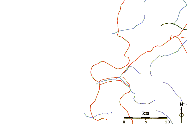 Roads and rivers around Scivu