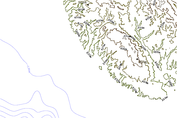 Shoreline around Scott Creek-Beach