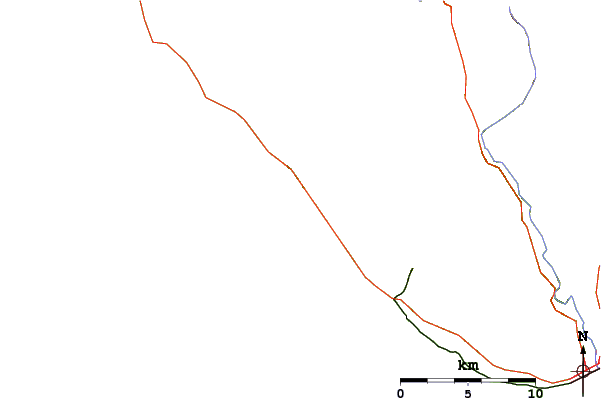 Roads and rivers around Scott Creek-Reef