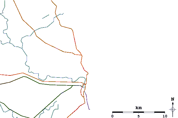 Roads and rivers around Scratby