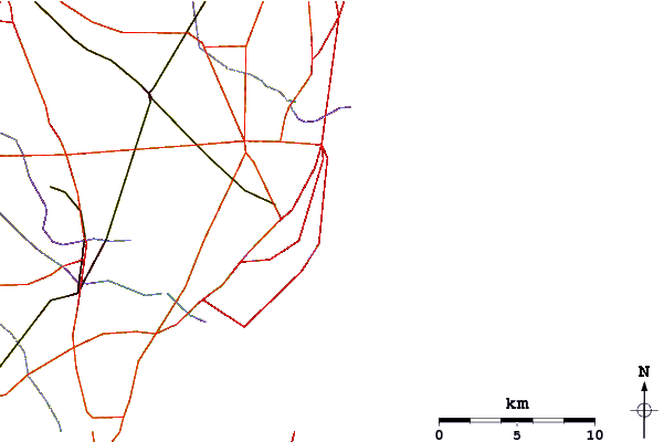 Roads and rivers around Sea Girt
