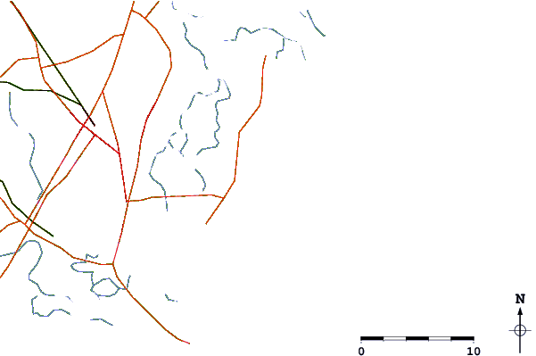 Roads and rivers around Sea Island