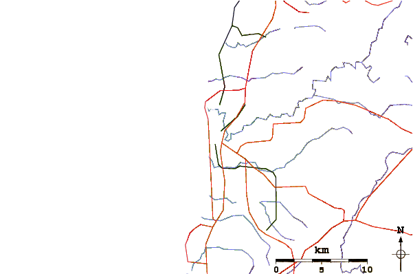 Roads and rivers around Seaford Reef