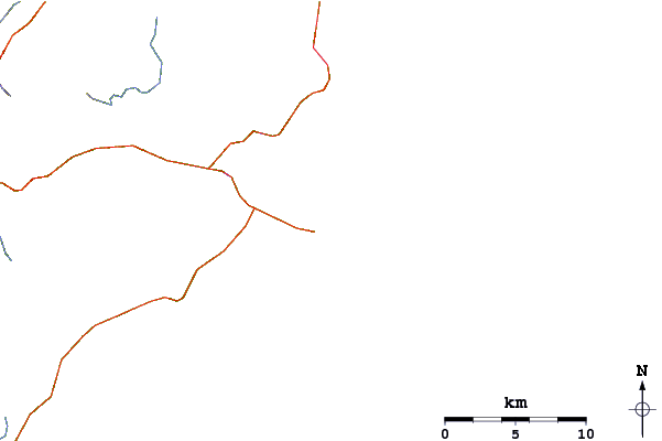 Roads and rivers around Seal Rocks