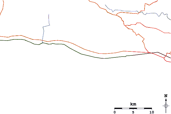 Roads and rivers around Seals