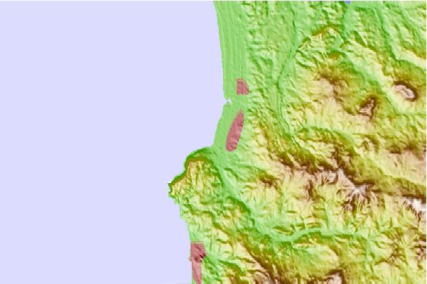 Surf spots located close to Seaside Cove