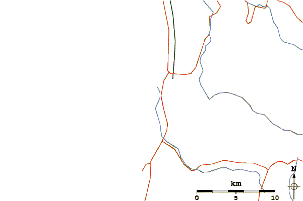 Roads and rivers around Seaside Cove