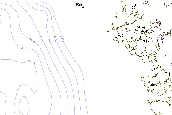 Shoreline around Seaside Reef