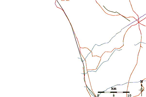 Roads and rivers around Seaside Reef