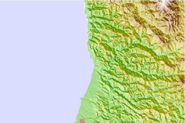 Surf breaks located close to Seaside Creek