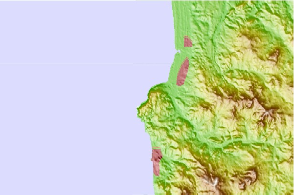 Surf breaks located close to Seaside Point
