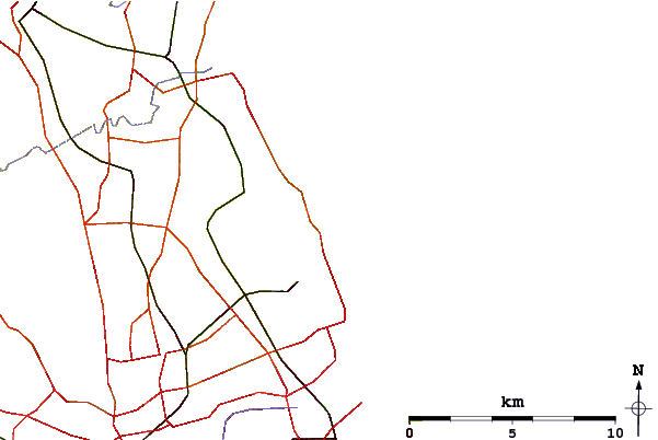 Roads and rivers around Seaton Sluice