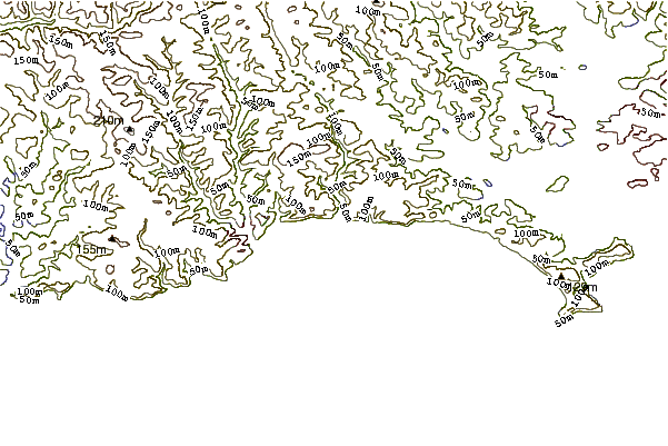 Shoreline around Seaton