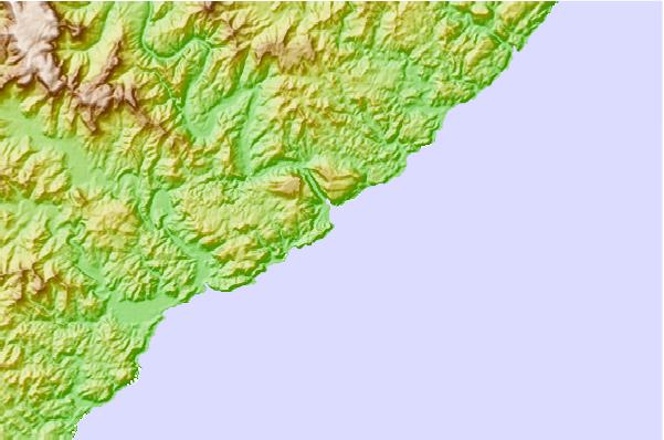 Surf spots located close to Second Beach (Port St Johns)