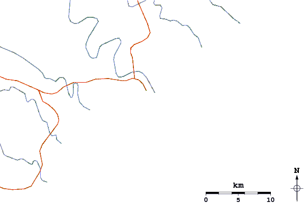 Roads and rivers around Second Beach (Port St Johns)
