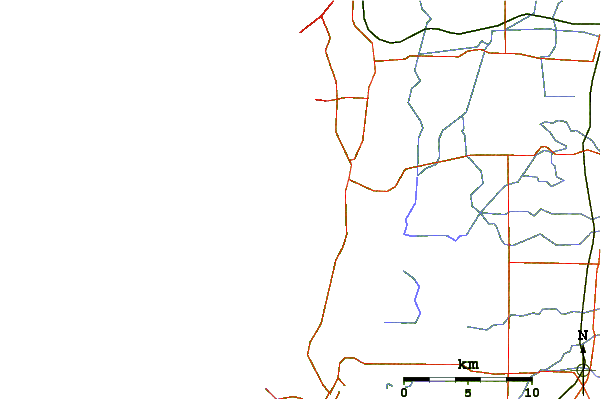 Roads and rivers around Secret Harbour