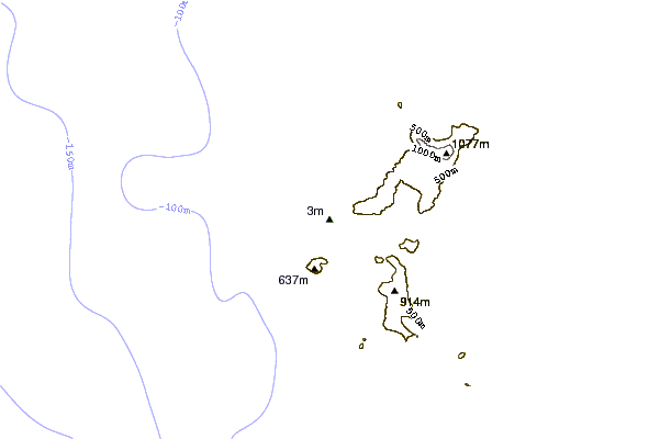 Shoreline around Sections