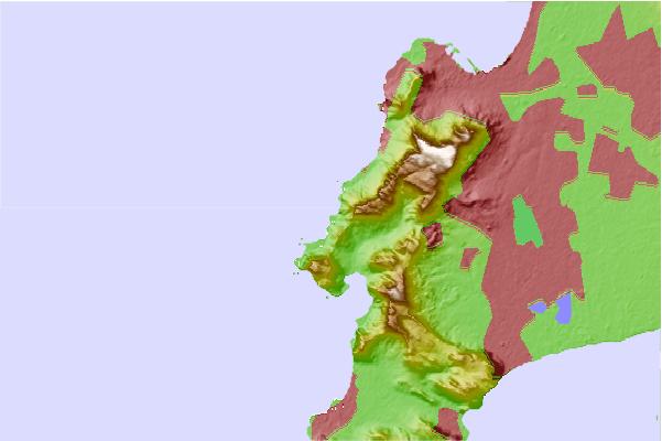 Surf spots located close to Sections