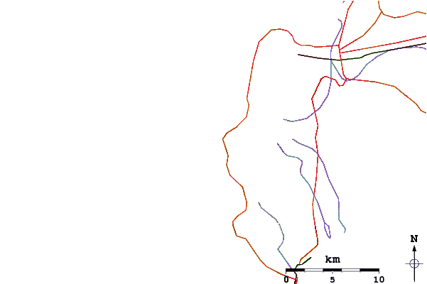 Roads and rivers around Sections