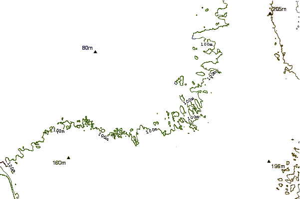 Shoreline around Selkirk